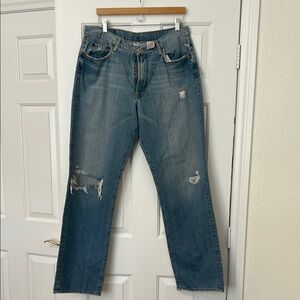 Lucky Brand Blue Relaxed Jeans with Vintage Fade